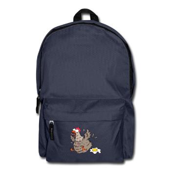 Lustiges Huhn - Rucksack - Navy - Vorne