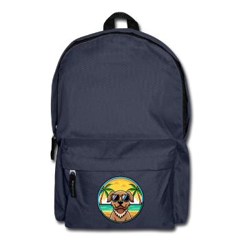 Pudelpointer Hunderasse Cartoon Sonnenbrille Strand - Rucksack - Navy - Vorne