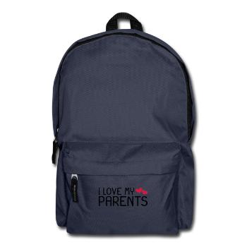 Ich liebe meine Eltern - Rucksack - Navy - Vorne