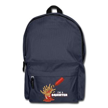 Ich Bin Ein Spritzer Sauce Pommes Sex Spruch - Rucksack - Navy - Vorne