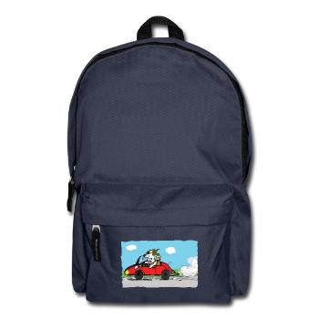 rennfahrer - Rucksack - Navy - Vorne