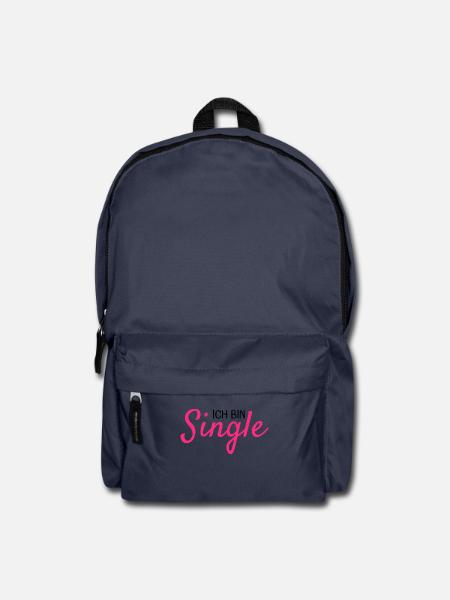 Ich bin Single - Rucksack - Navy