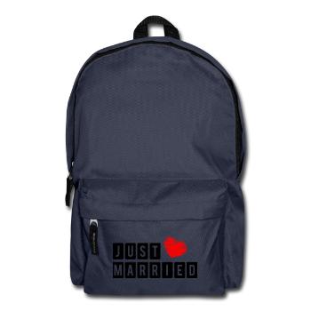 FRISCH VERHEIRATET. ICH LIEBE DICH. ICH LIEBE DICH. LIEBE. LIEBE. - Rucksack - Navy - Vorne