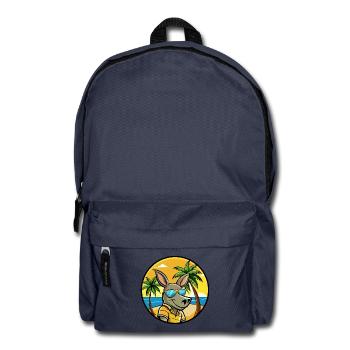 Aardvark Funny Cartoon Summer Beach Sunglasses - Backpack - navy - Front