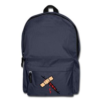 wunde mit pflaster - Rucksack - Navy - Vorne
