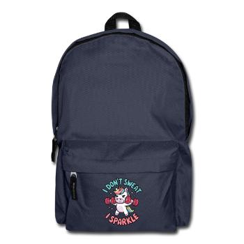 Je ne transpire pas, je scintille - Sac à dos - bleu marine - Devant