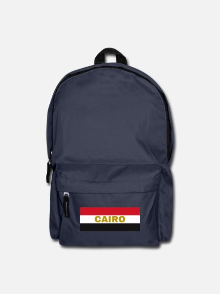Cairo City in Egyptian Flag Colors - Backpack - navy