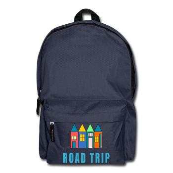 LEBEN SIE DEN URLAUB. FERIEN. SCHÖNE FERIEN - Rucksack - Navy - Vorne