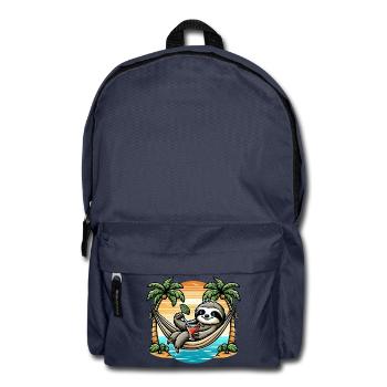 Sloth in hammock - Backpack - navy - Front