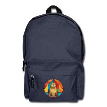 Und täglich grüßt Murmeltier Bunte Karikatur Kawaii An - Rucksack - Navy - Vorne