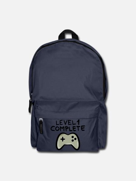 Level 1 complete 1 Geburtstag Spielkonsole - Rucksack - Navy