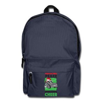 Schutz des Friedens Freude verbreiten Polizei Weih - Rucksack - Navy - Vorne