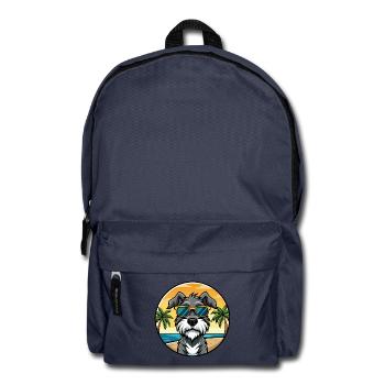 Deutscher Wachtelhund Hunderasse Cartoon Sonnenbrille - Rucksack - Navy - Vorne