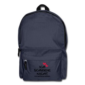 Baby Neugeborenes Babyspruch lustig Geschenk - Rucksack - Navy - Vorne