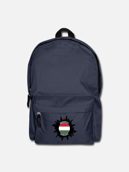 Budapest Skyline Ungarn Flagge Reise Souvenir - Rucksack - Navy