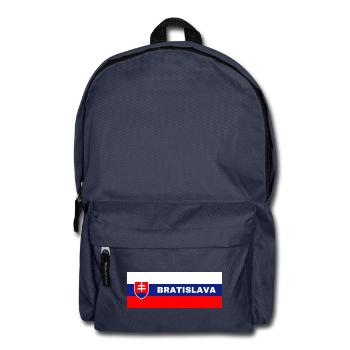 Bratislava dans le drapeau slovaque - Sac à dos - bleu marine - Devant