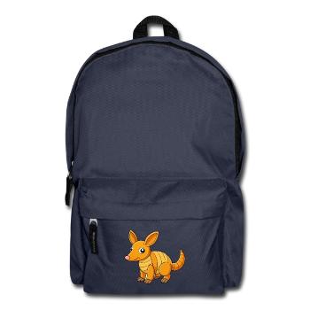 Erdferkel Niedliche Maskottchen Zeichentrickfigur Kawaii - Rucksack - Navy - Vorne
