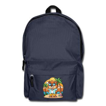 Biber Lustige Cartoon Sommer Strand Sonnenbrille - Rucksack - Navy - Vorne