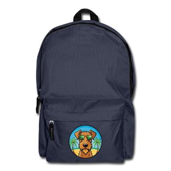 Irish Terrier Hunderasse Cartoon Sonnenbrille Strand - Rucksack - Navy - Vorne