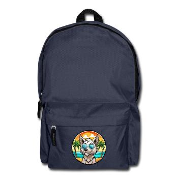 Grand Griffon Vendeen Hunderasse Cartoon Sonnenbrille - Rucksack - Navy - Vorne