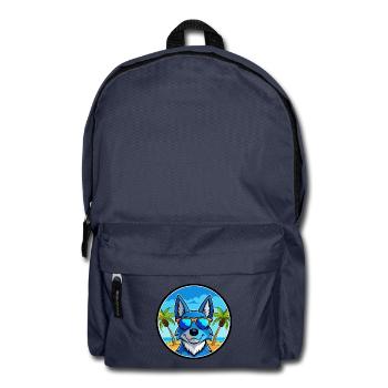 Blue Heeler Hunderasse Cartoon Sonnenbrille Strand - Rucksack - Navy - Vorne