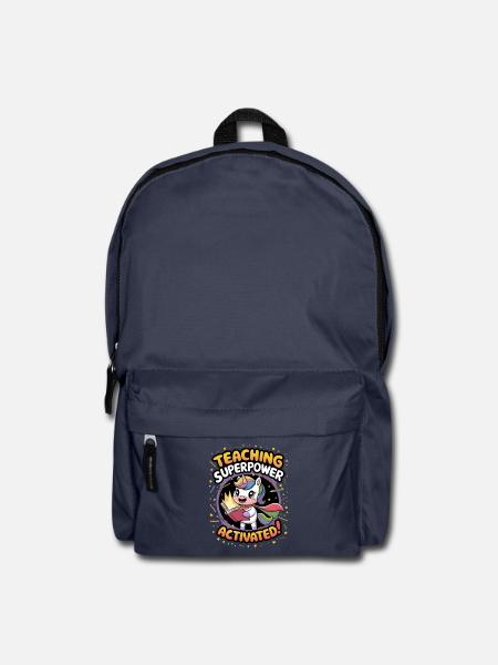 Superpouvoir d’enseignement activé ! - Sac à dos - bleu marine
