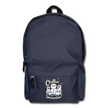 Chillin' With My Snowmies! - Backpack - navy - Front