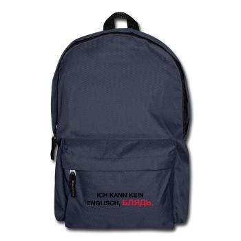 Je ne peux pas parler anglais bljat disant - idée cadeau - Sac à dos - bleu marine - Devant