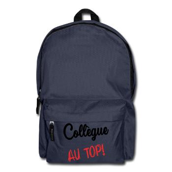 COLLEGUE. HUMOUR. RETRAITE. RETRAITE. RETRAITEE - Sac à dos - bleu marine - Devant