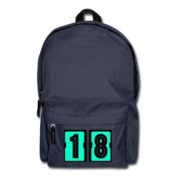 18. 18. GEBURTSTAG. GEBURTSTAG 18 JAHRE. 18 - Rucksack - Navy - Vorne