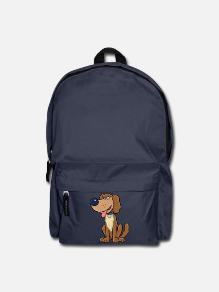 Lustiger Hund, Comicmotiv - Rucksack - Navy