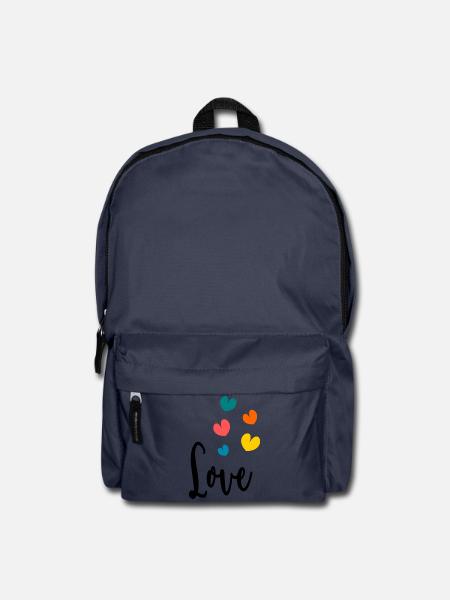 ICH HABE GERADE GEHEIRATET. Junggesellinnenabschied. HEILIGER VALENTINSTAG. PAAR. HERZ - Rucksack - Navy