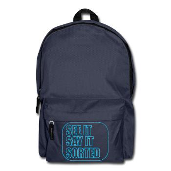 SEE IT SAY IT SORTED - Rucksack - Navy - Vorne