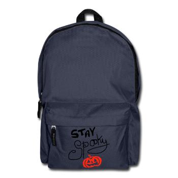 stay spooky Kürbis - Rucksack - Navy - Vorne