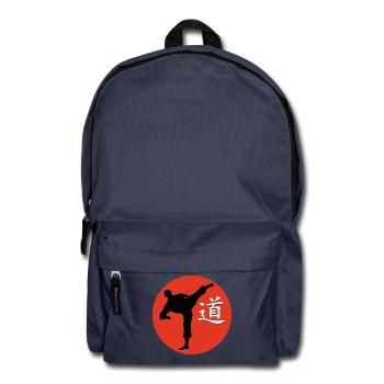 kungfukämper und schrftzeichen dao - Rucksack - Navy - Vorne