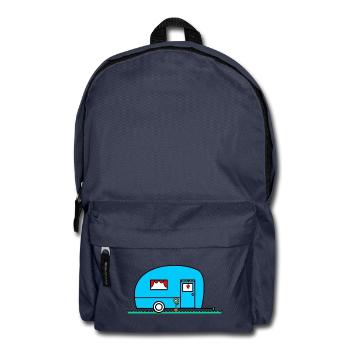 WOHNWAGEN. VAN. VAN. CAMPING CAR. - CAMPING. - ICH WAR HIER. - HUMOR. - Rucksack - Navy - Vorne