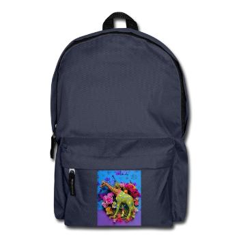 Karnevalsfreunde Grünes Pferd - Rucksack - Navy - Vorne