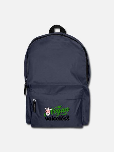 Vegan for the Voiceless - Kuh Motiv - Rucksack - Navy