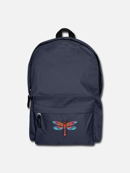 Libelle Bunte Aquarell-Tierillustration - Rucksack - Navy
