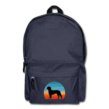 Deutsche Bracke Dog Love Silhouette Vintage Sunset - Rucksack - Navy - Vorne