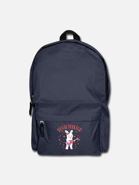 Vorschulkind Vorschule Hase Mädchen - Rucksack - Navy