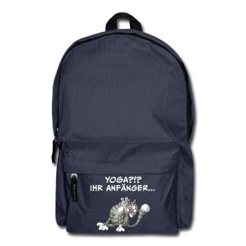 Yoga?!? Ihr Anfänger... - Rucksack - Navy - Vorne