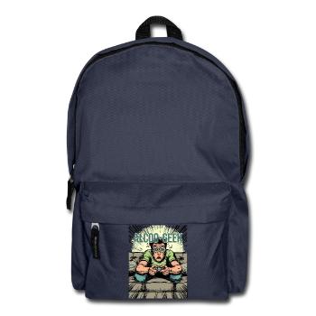 ALKOHOLIKER-NERD – VIDEOSPIELSÜCHTIGER - Rucksack - Navy - Vorne