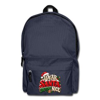 Lieber Weihnachtsmann Define Nice - Rucksack - Navy - Vorne