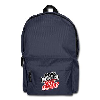 ICH WAR FREUNDLICH NOCH FRAGEN - Rucksack - Navy - Vorne