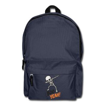 Halloween Skelett Boo yeah  - Rucksack - Navy - Vorne