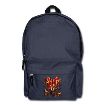 Gothic Heart Halloween – Dark Streetwear - Rucksack - Navy - Vorne