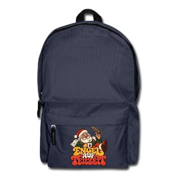 Engel auf Teilzeit Weihnachtsmann Lustiger Spruch - Rucksack - Navy - Vorne