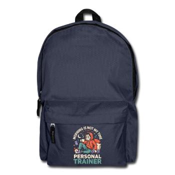 Personal Trainer Morning Is Not My Workout Coach - Rucksack - Navy - Vorne