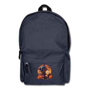 Halloween Fledermaus-Arzt mit Kaffee - Rucksack - Navy - Vorne